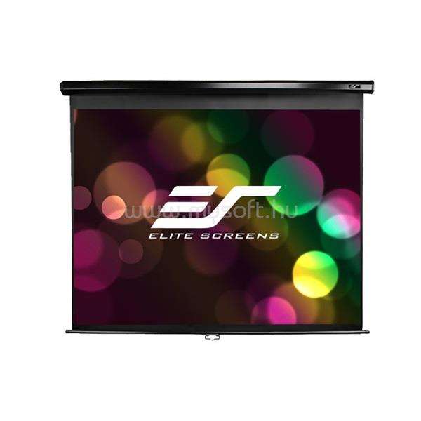 ELITESCREEN 100" (16:9) manuális fali vászon M100UWH (221 x 125 cm, Fekete váz)