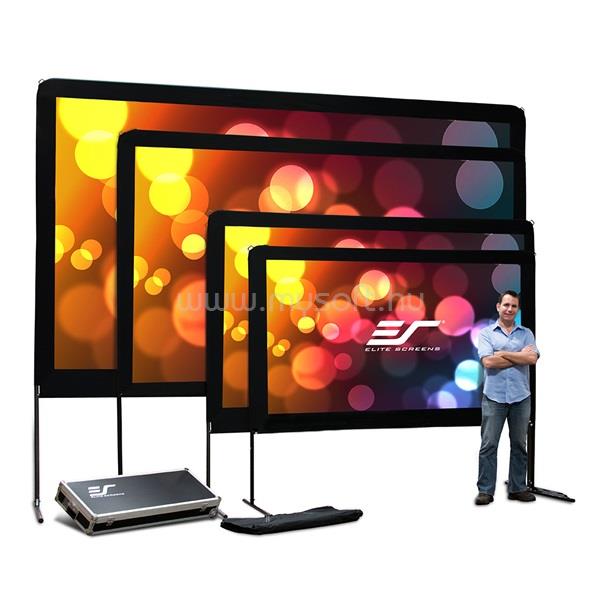 ELITESCREEN 100" (16:9) mobil szabadtéri vászon OMS100H2 (222 x 125 cm, Fekete) + táska
