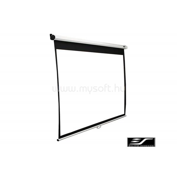 ELITESCREEN 99" (1:1) manuális fali vászon M99NWS1 (178 x 178 cm, Fehér váz)