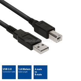 EMINENT USB 2.0 connection cable A male - USB B male 3m Black EC2403 small