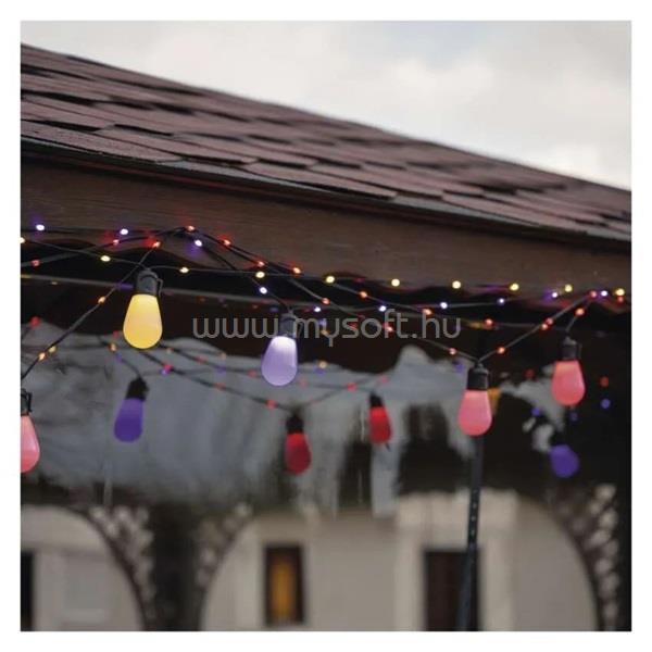 EMOS GoSmart 15x parti izzók, 15 m, kültéri és beltéri, RGBIC WiFi LED fényfüzér
