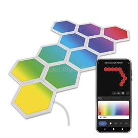EMOS GoSmart Hexagon, indító készlet, 10 rész, 19 W, RGBIC dimmelhető, WiFi LED lámpa EMOS_ZIW22AR small