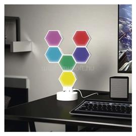 EMOS GoSmart Hexagon fehér, 6 részből álló, RGBIC dimmelhető, WiFi LED asztali lámpa EMOS_ZIW426R small