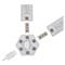 EMOS GoSmart Lines fehér, 9 részből álló, 34 W, RGBIC dimmelhető, WiFi LED lámpa EMOS_ZIW249R small