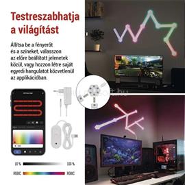 EMOS GoSmart Lines fehér, 9 részből álló, 34 W, RGBIC dimmelhető, WiFi LED lámpa EMOS_ZIW249R small