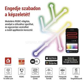 EMOS GoSmart Lines fehér, 9 részből álló, 34 W, RGBIC dimmelhető, WiFi LED lámpa EMOS_ZIW249R small