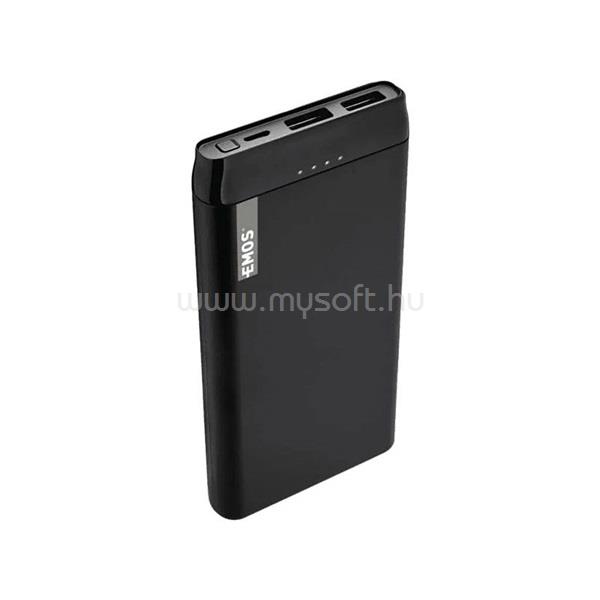 EMOS B0526B ALPHA 10S, 10000 mAh, 10 W, fekete powebank