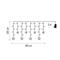 EMOS DCGW12 185x105 cm beltéri meleg fehér csillagok LED karácsonyi fényfüggöny EMOS_DCGW12 small
