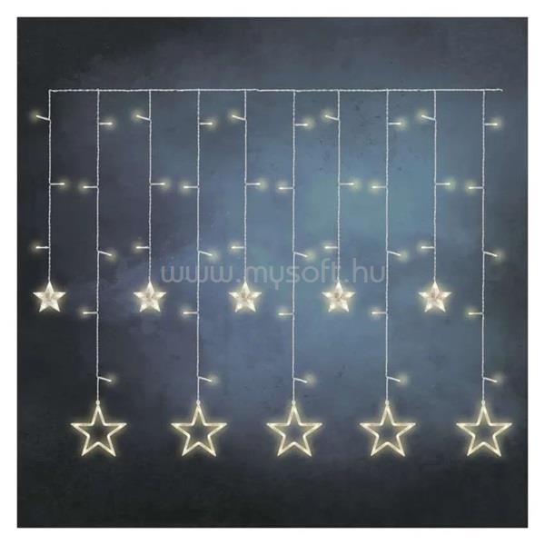 EMOS DCGW12 185x105 cm beltéri meleg fehér csillagok LED karácsonyi fényfüggöny