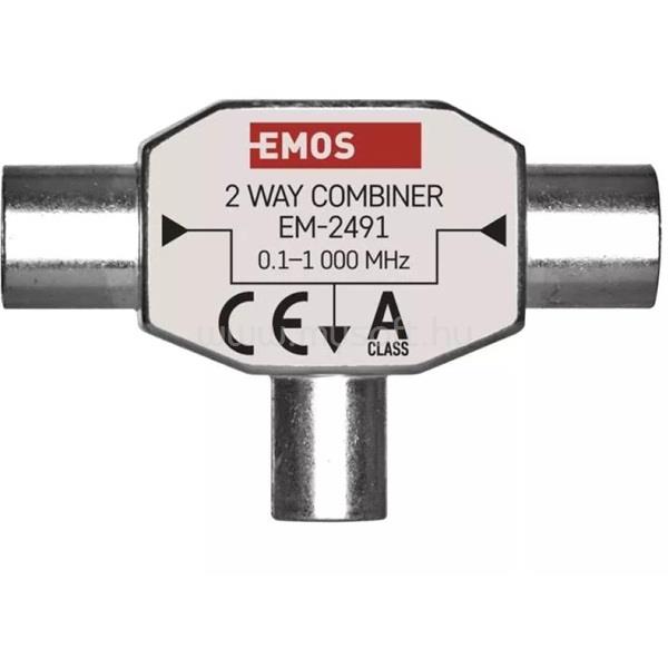 EMOS J0197 EU 2491/D193 ferrites háromágú antenna közösítő