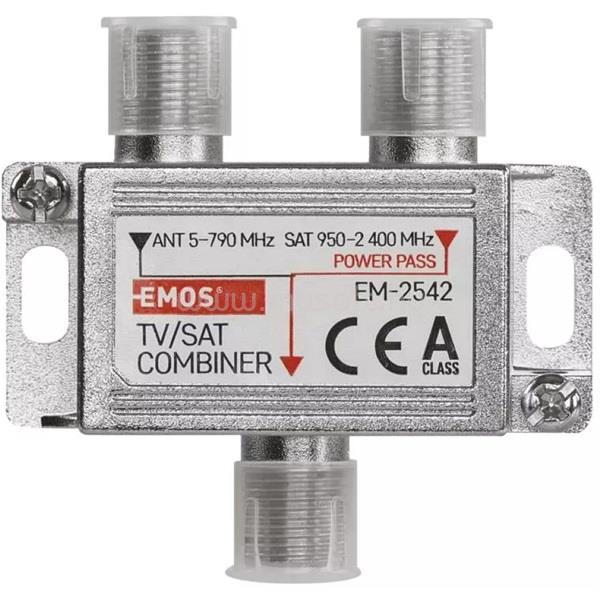 EMOS J0198 EU 2491/D193 Tv/Sat háromágú antenna közösítő
