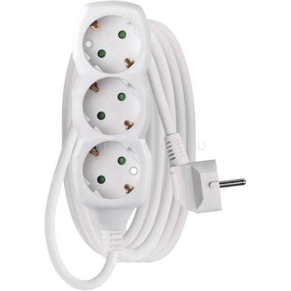 EMOS P0323R 3 aljzat 3méter 1,5mm2 fehér hosszabbító