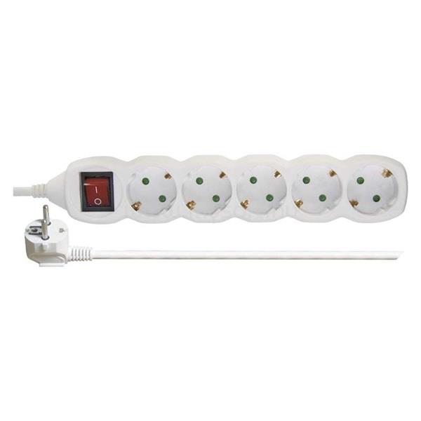 EMOS P1522 5 aljzat 2méter 1mm2 kapcsolós hosszabbító (fehér)