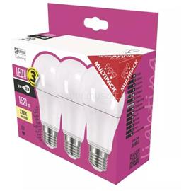 EMOS ZQ5160.3 Classic A60 14W 806lm E27 meleg fehér 3db-os LED izzócsomag EMOS_ZQ5160.3 small