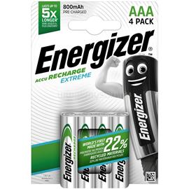 ENERGIZER Akkumulátor AAA mikro 800mAh Extreme 4 db/csomag, Energizer ENERGIZER_64391 small