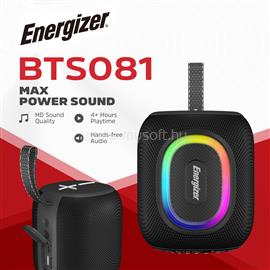 ENERGIZER BTS081 8W-os kompakt bluetooth hangszóró, TWS, FM-rádió, USB/SD lejátszás, 1200mAh powerbank, IPX65 ENERGIZER_ENE812279 small