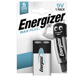 ENERGIZER MAX PLUS tartós elem (6LR61, 9V, alkáli) 1db/csomag ENERGIZER_E301323307 small