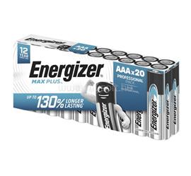 ENERGIZER MAX PLUS tartós elem (AAA, LR03, 1.5V, alkáli) 20db/csomag ENERGIZER_E301322906 small