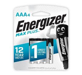 ENERGIZER MAX PLUS tartós elem (AAA, LR03, 1.5V, alkáli) 4db/csomag ENERGIZER_E303320601 small
