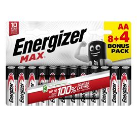 ENERGIZER MAX tartós elem (AA, LR06, 1.5V, alkáli) 12db/csomag ENERGIZER_E303325100 small