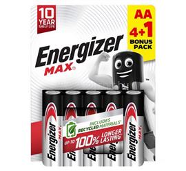 ENERGIZER MAX tartós elem (AA, LR06, 1.5V, alkáli) 5db/csomag ENERGIZER_E303324300 small