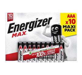ENERGIZER MAX tartós elem (AAA, LR03, 1.5V, alkáli) 10db/csomag ENERGIZER_11168 small