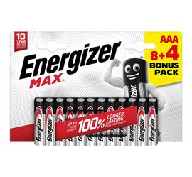 ENERGIZER MAX tartós elem (AAA, LR03, 1.5V, alkáli) 12db/csomag ENERGIZER_E303340900 small