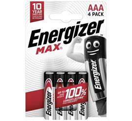 ENERGIZER MAX tartós elem (AAA, LR03, 1.5V, alkáli) 4db/csomag ENERGIZER_E303325600 small