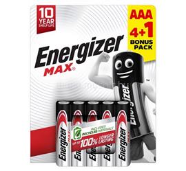 ENERGIZER MAX tartós elem (AAA, LR03, 1.5V, alkáli) 5db/csomag ENERGIZER_E303326200 small