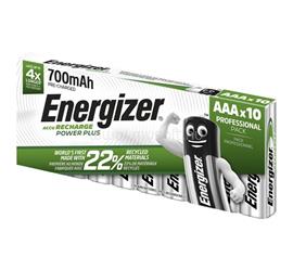 ENERGIZER POWER PLUS elem (AAA, 1.2V, 700mAh Ni-MH, újratölthető) 10db/csomag ENERGIZER_E300626407 small