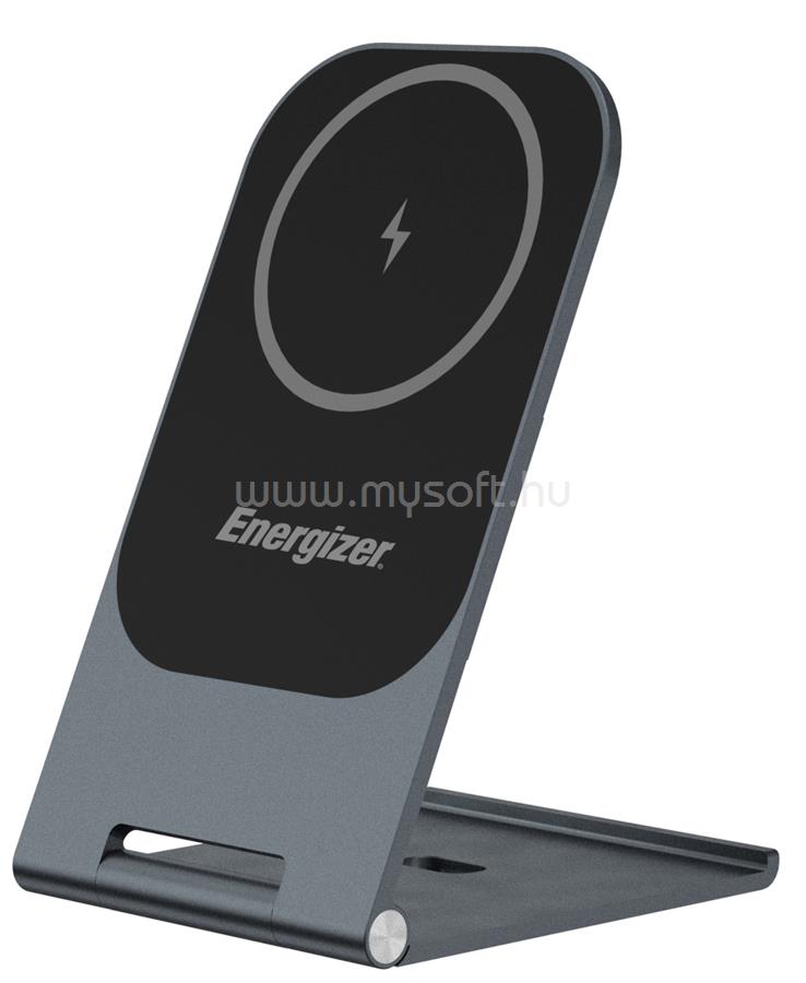 ENERGIZER WCP102 vezeték nélküli Qi töltő (15 W)+ mágneses (MagSafe) telefonállvány