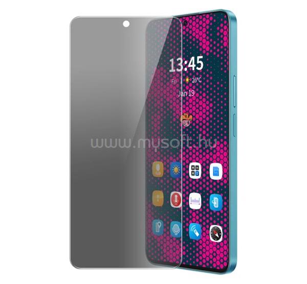 ENKAY Samsung A56 5G / A36 5G ENKAY ANTI-SPY képernyővédő üveg full glue, 9H, FEKETE