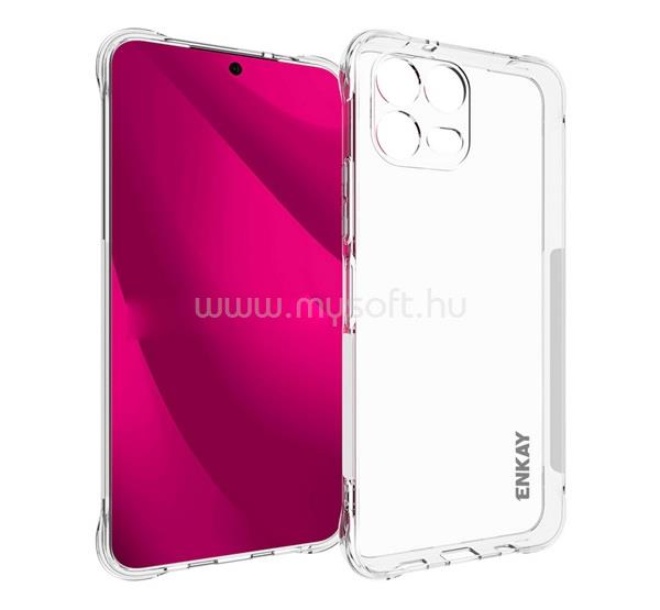 ENKAY T Phone 3 Pro 5G ENKAY szilikon telefonvédő ütésállóság, légpárnás sarok, ÁTLÁTSZÓ