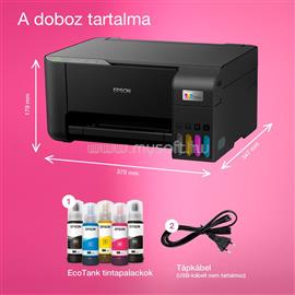 EPSON EcoTank L3230 színes multifunkciós tintasugaras tintatartályos nyomtató (8100/6500 oldalra elegendő tintával) C11CJ68407 small