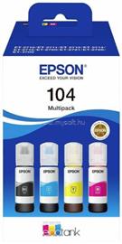 EPSON 104 Eredeti fekete/cián/bíbor/sárga EcoTank multipakk tintapatronok (4x65 ml) C13T00P640 small