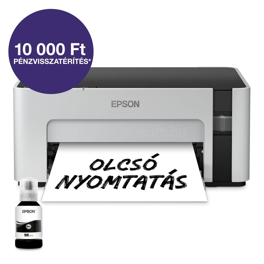 EPSON EcoTank M1100 mono tintasugaras tintatartályos nyomtató (5000 oldalra elegendő tintával)