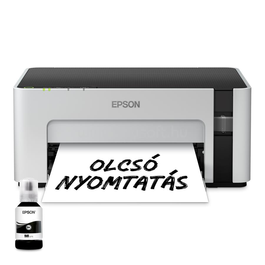 EPSON EcoTank M1120 mono tintasugaras tintatartályos nyomtató (6000 oldalra elegendő tintával)