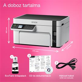 EPSON EcoTank M2120  mono multifunkciós tintasugaras tintatartályos nyomtató (5000 oldalra elegendő tintával) C11CJ18402 small