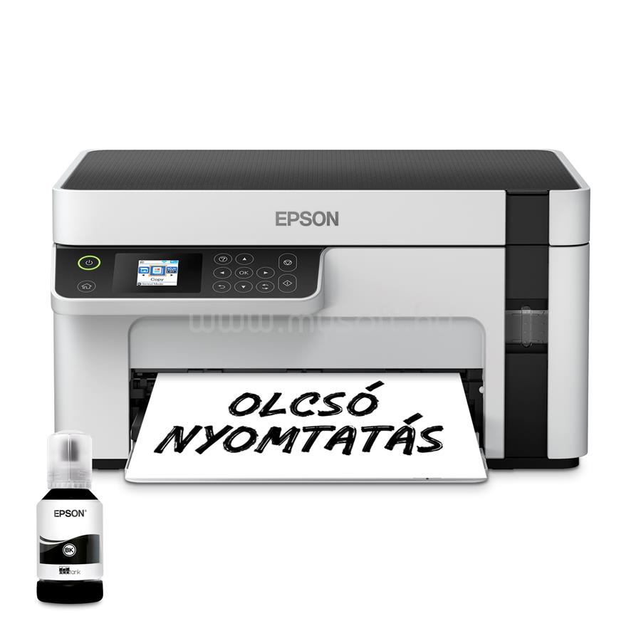 EPSON EcoTank M2120  mono multifunkciós tintasugaras tintatartályos nyomtató (5000 oldalra elegendő tintával)