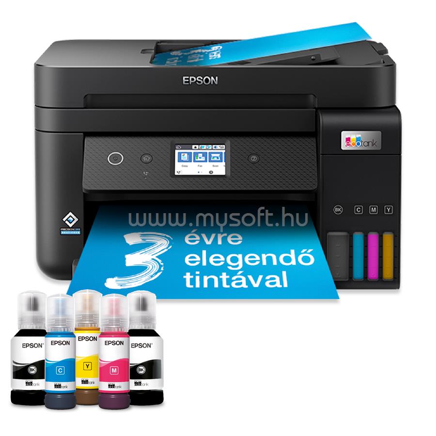 EPSON EcoTank L6290 színes multifunkciós tintasugaras tintatartályos nyomtató (14000/5200 oldalra elegendő tintával)