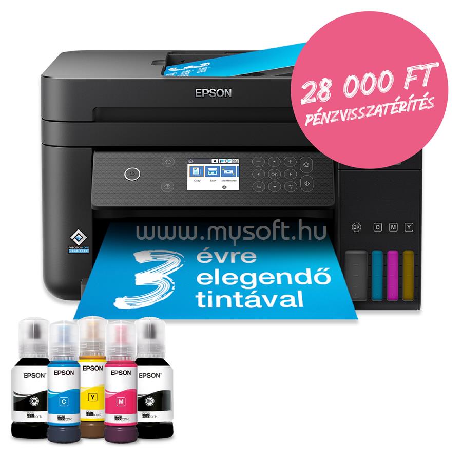 EPSON EcoTank L6270 színes multifunkciós tintasugaras tintatartályos nyomtató (14000/5200 oldalra elegendő tintával)
