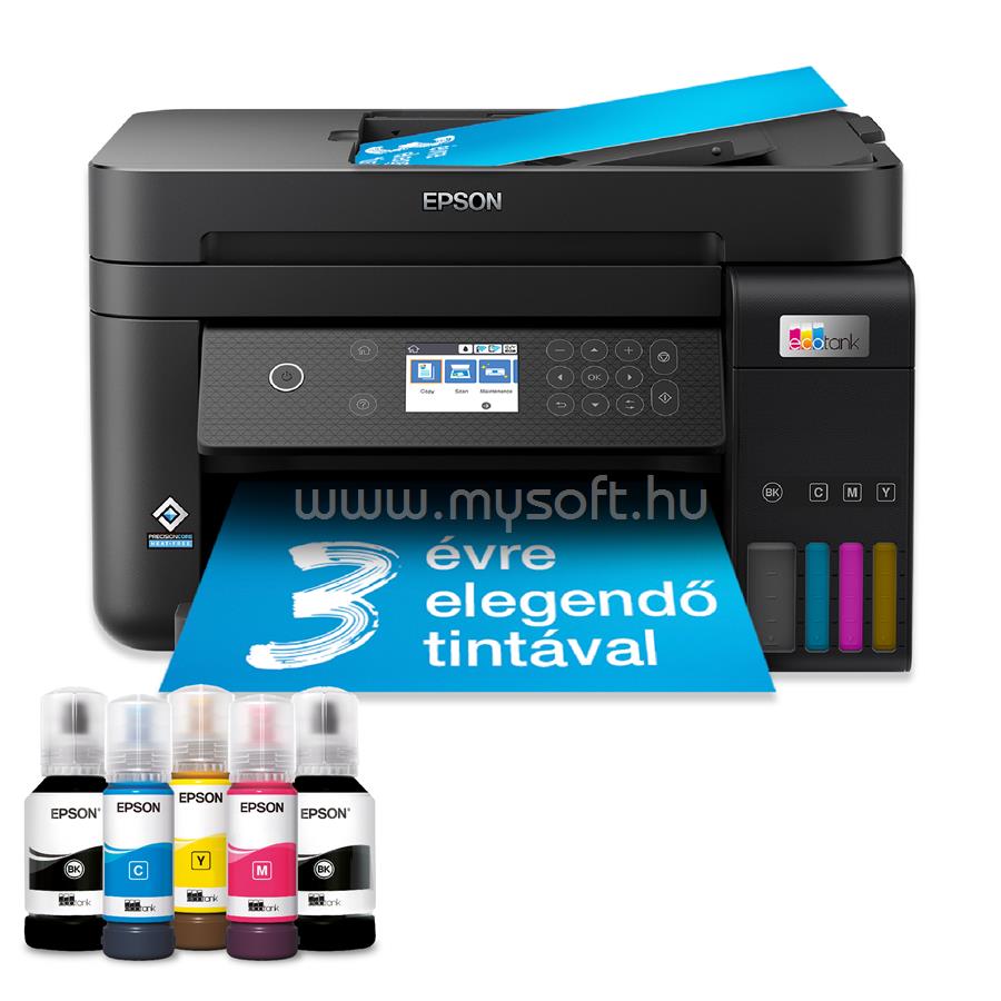 EPSON EcoTank L6270 színes multifunkciós tintasugaras tintatartályos nyomtató (14000/5200 oldalra elegendő tintával)