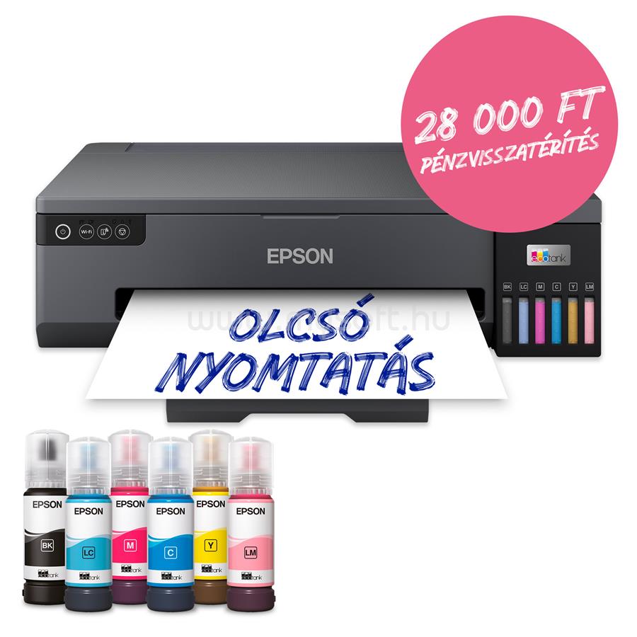 EPSON EcoTank L18050 színes tintasugaras tintatartályos fotónyomtató (1500 fotóra elegendő tintával)