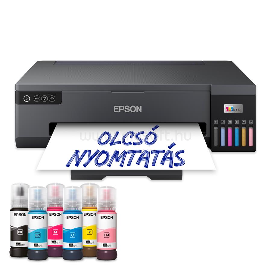 EPSON EcoTank L18050 színes tintasugaras tintatartályos fotónyomtató (1500 fotóra elegendő tintával)