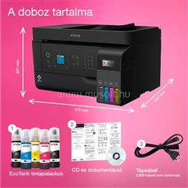 EPSON EcoTank L5590 színes multifunkciós tintasugaras tintatartályos nyomtató (6600/5900 oldalra elegendő tintával) C11CK57403 small