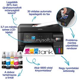 EPSON EcoTank L5590 színes multifunkciós tintasugaras tintatartályos nyomtató (6600/5900 oldalra elegendő tintával) C11CK57403 small