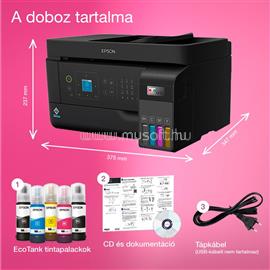 EPSON EcoTank L5590 színes multifunkciós tintasugaras tintatartályos nyomtató (6600/5900 oldalra elegendő tintával) C11CK57403 small
