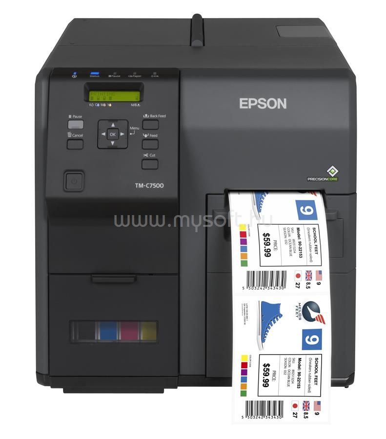 EPSON ColorWorks C7500 színes tintasugaras címkenyomtató