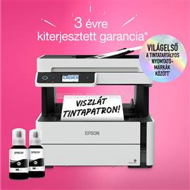EPSON EcoTank M3170 mono multifunkciós tintasugaras tintatartályos nyomtató (11000 oldalra elegendő tintával) C11CG92403 small