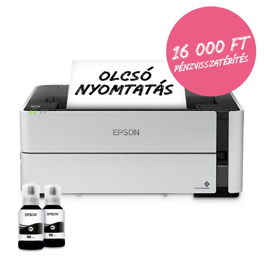 EPSON EcoTank M3170 mono multifunkciós tintasugaras tintatartályos nyomtató (11000 oldalra elegendő tintával)
